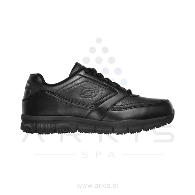 Zapatilla Ocupacional Hombre Skechers Work Nampa SR Negro