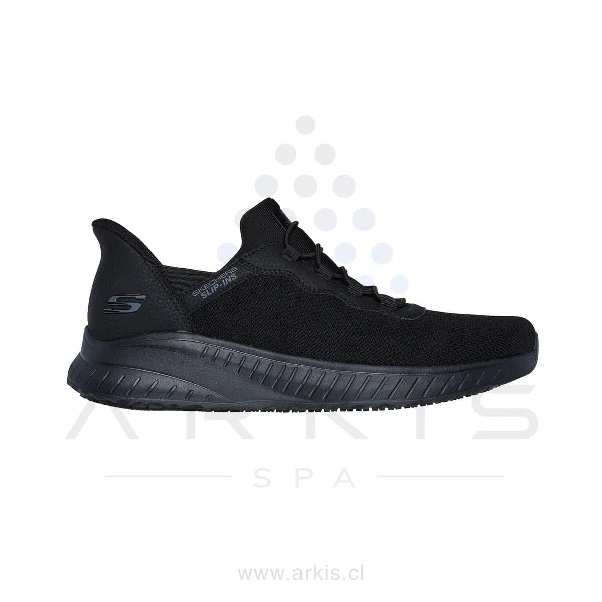 Zapatilla Ocupacional Hombre Skechers Work Stivig Slip-ins Negro