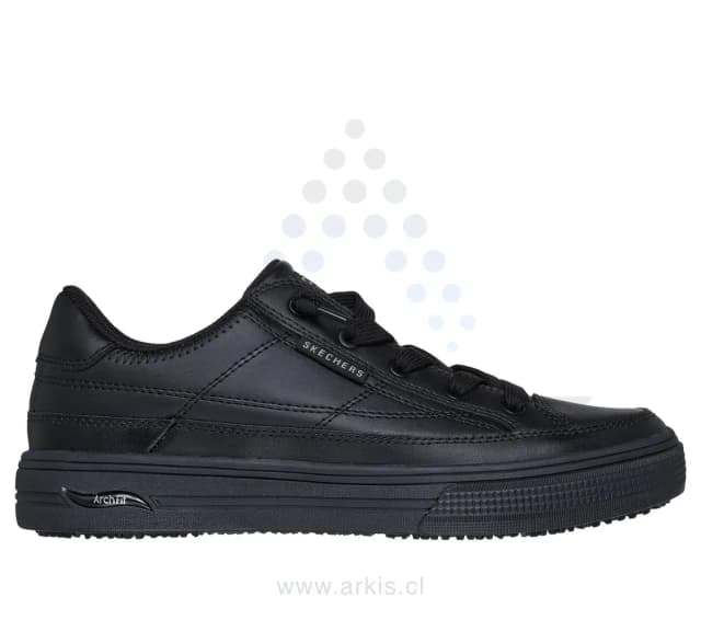 Zapatilla Ocupacional Mujer Skechers Work Arcade Negro Arch Fit