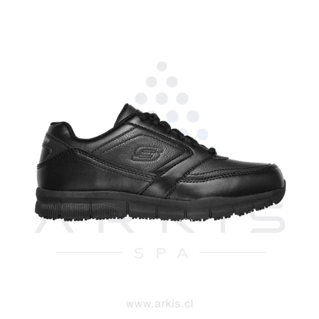 Zapatilla Ocupacional Mujer Skechers Work Nampa-Wyola SR Negro