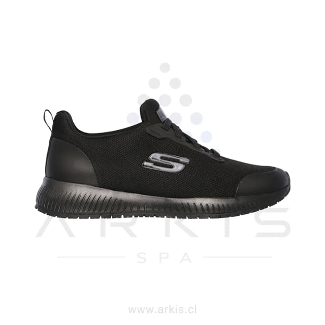 Zapatilla Ocupacional Mujer Skechers Work Squad SR Negro