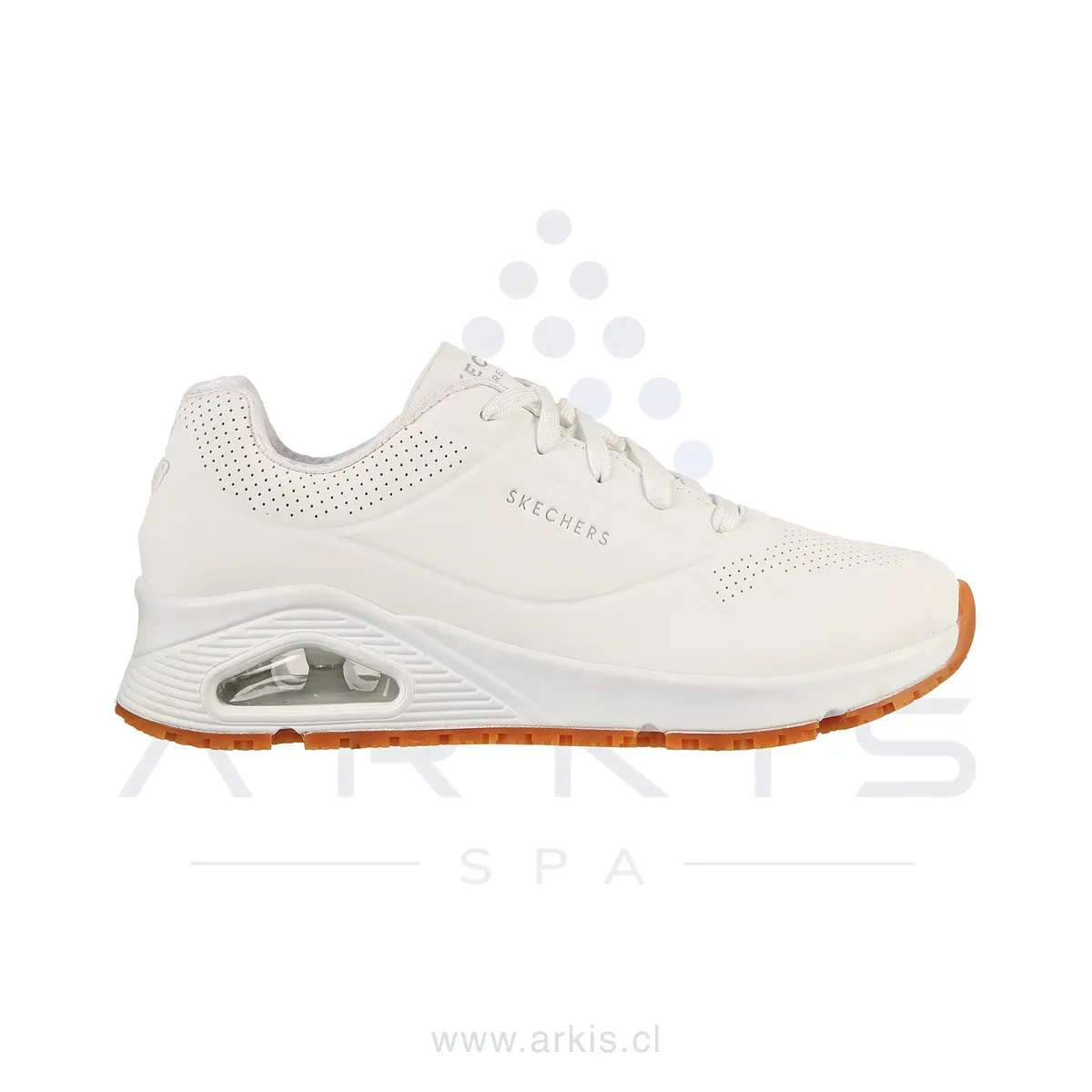 Zapatilla Ocupacional Mujer Skechers Work Uno SR Blanco