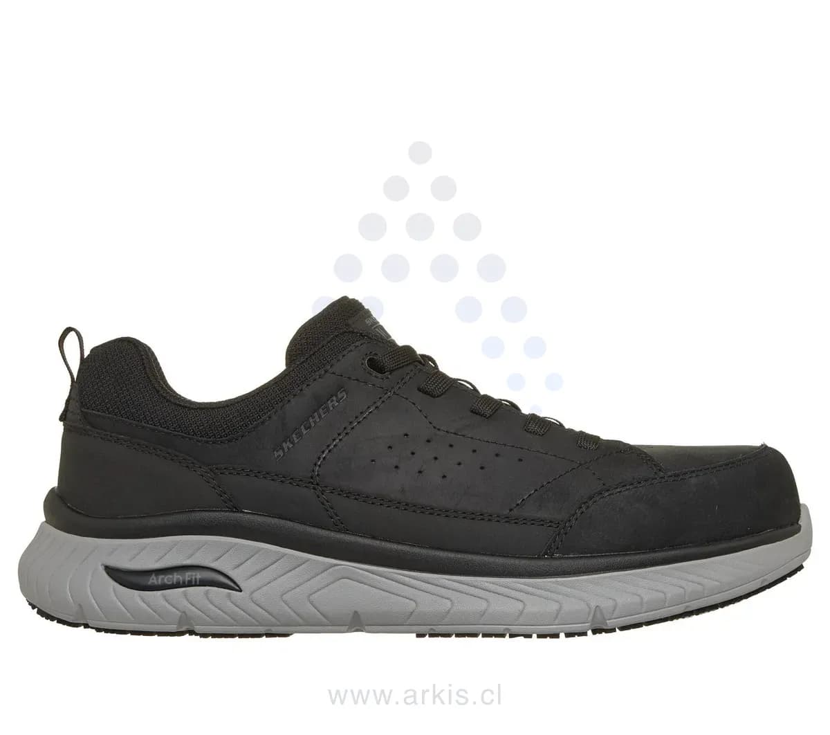 Zapato de Seguridad Skechers Work Vaultor BKGY Hombre
